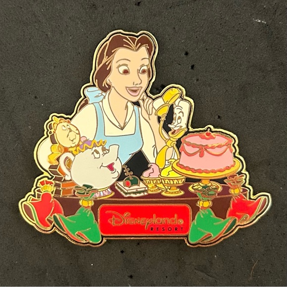 2002 Disney DLR Dining Series Beauty & the Beast Belle Limited Edition PIN #6 - Picture 1 of 3